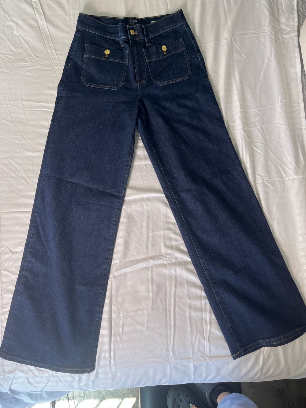 J. Crew Navy Wide-Leg High-Rise Jeans